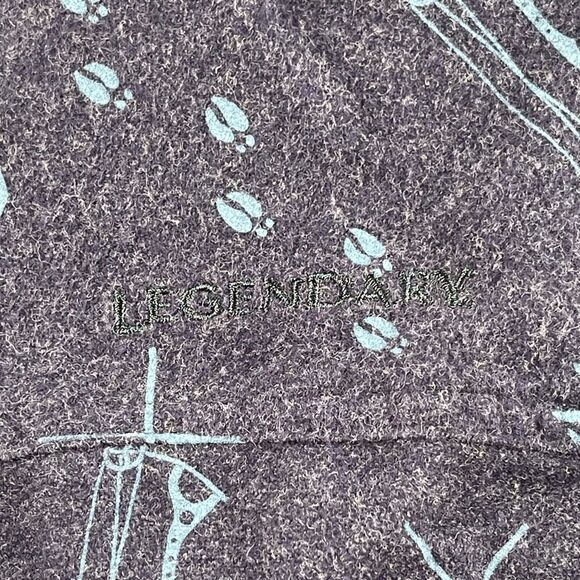 Legendary Whitetails Shirt Womens Large Navy Deer Hunting Print Cotton Flannel - Picture 7 of 16